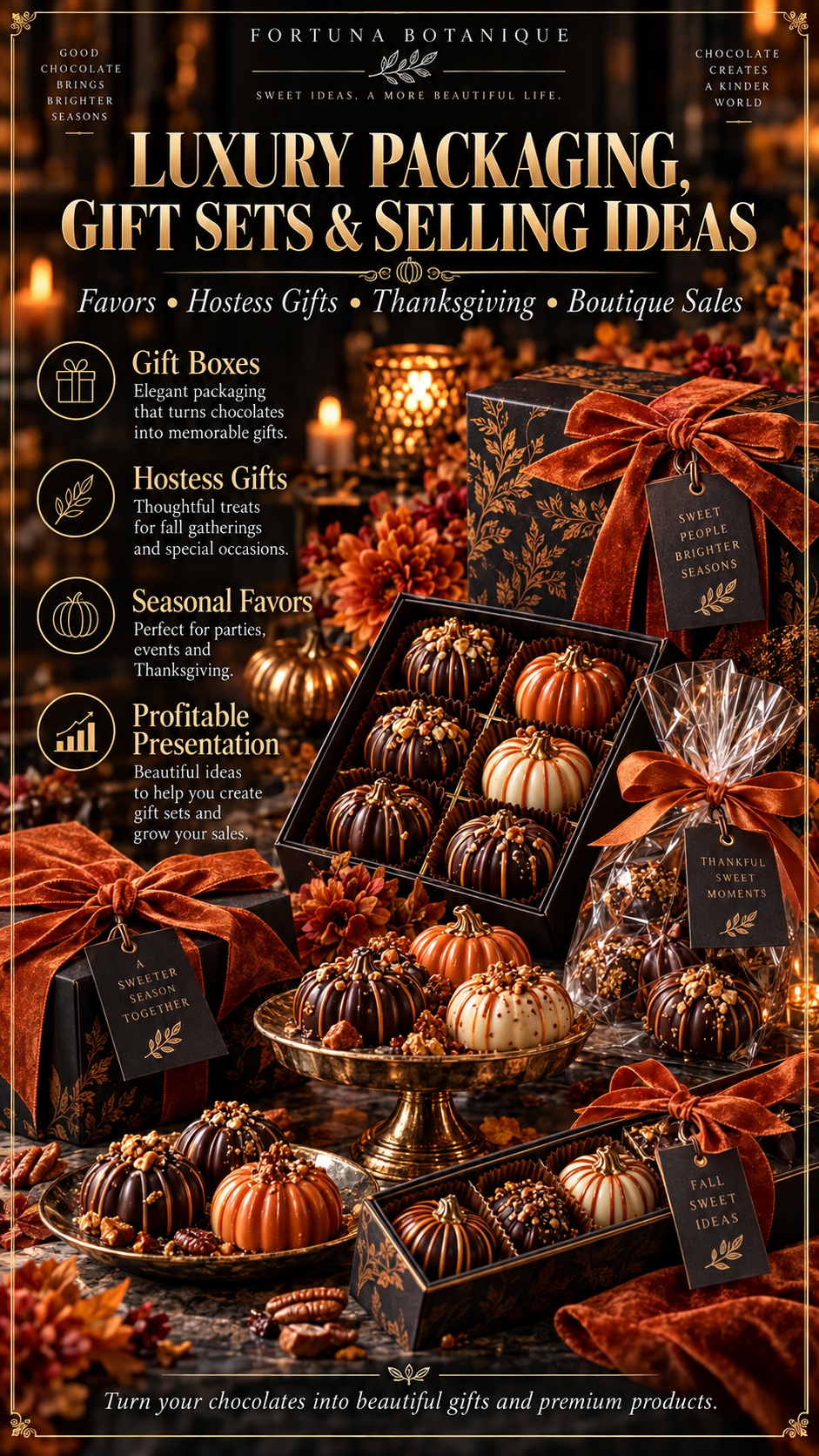 Pumpkin Chocolate Guide | Molded Fall Chocolates, Fillings, Decorating, Packaging & Selling