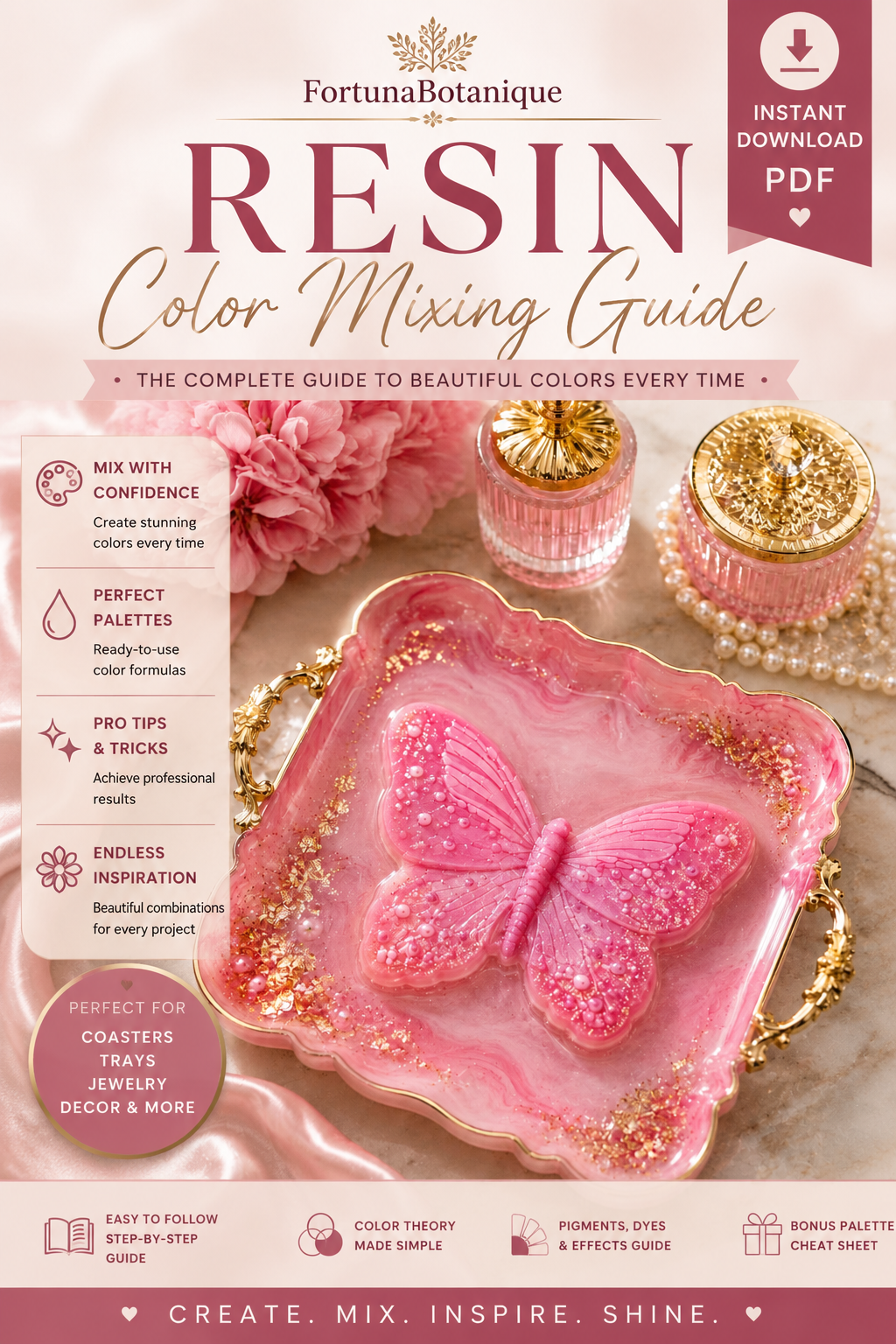 Resin Color Mixing Guide | How to Create Beautiful Custom Resin Colors | Instant PDF Download