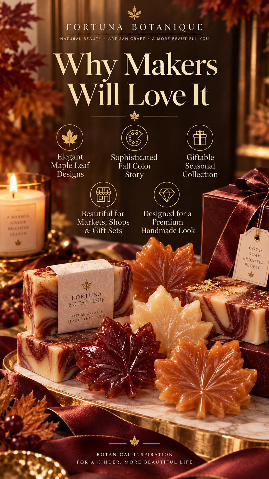 Maple Leaf Soap Guide | Luxury Fall Soap Making Digital Guide