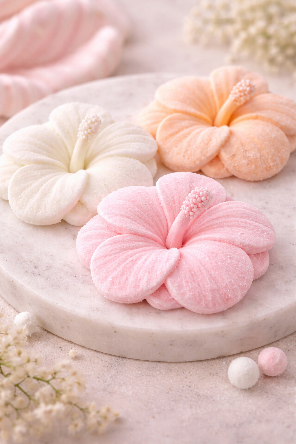 Hibiscus Silicone Flower Mold for Soap, Candles, Resin, Chocolate & Zefir