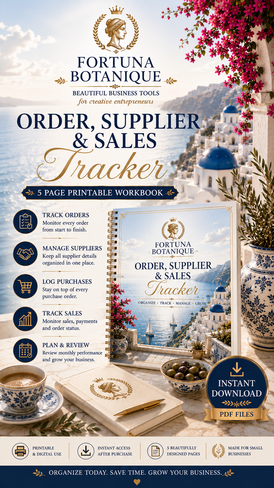Order, Supplier & Sales Tracker for Small Businesses