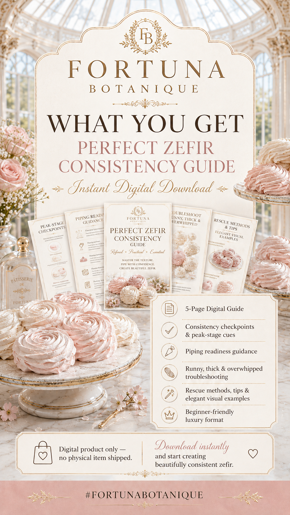 Perfect Zefir Consistency Guide | Zefir Texture, Piping & Troubleshooting Digital Guide