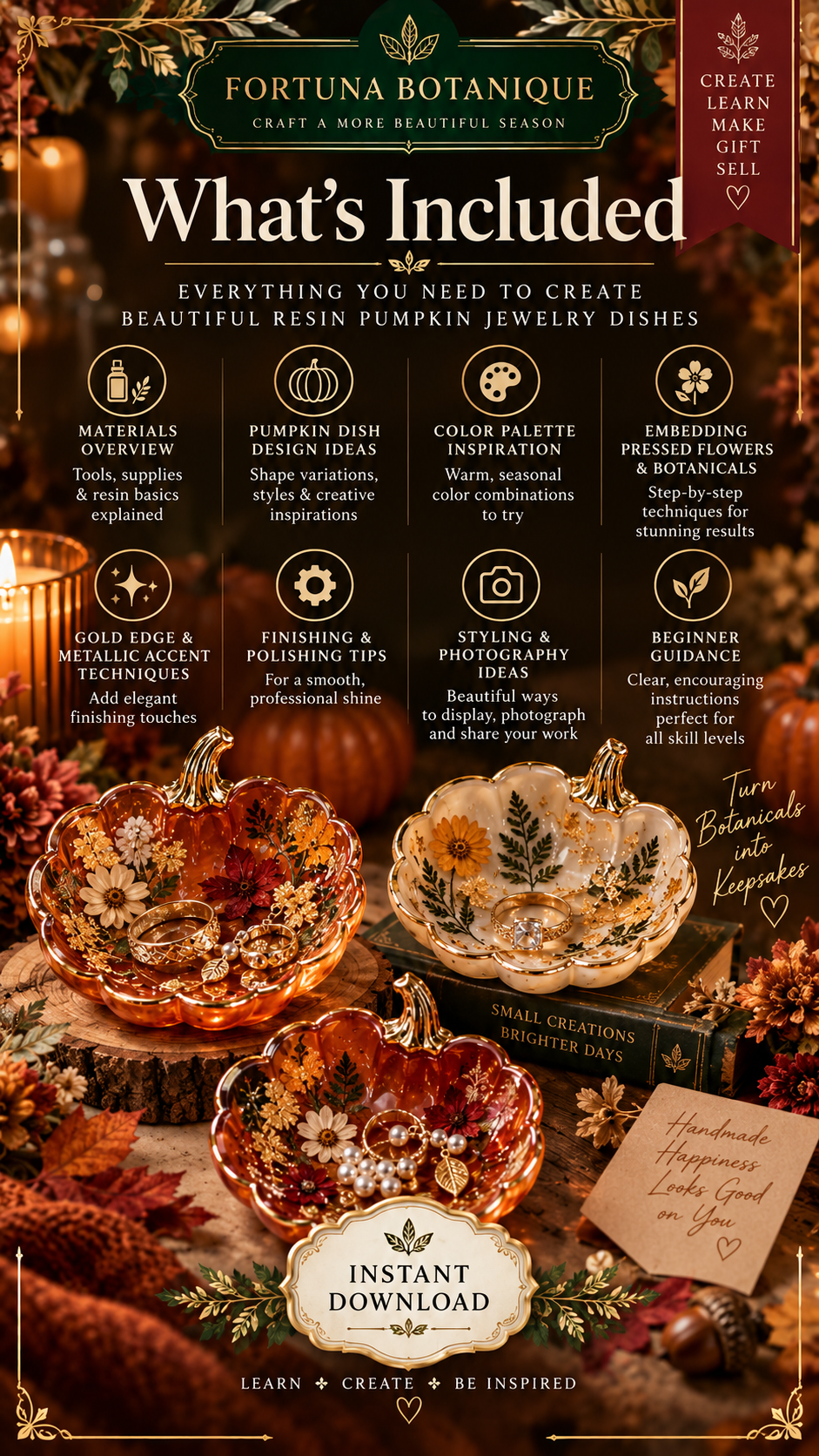 Resin Pumpkin Jewelry Dish Tutorial | Fall Epoxy Resin Guide