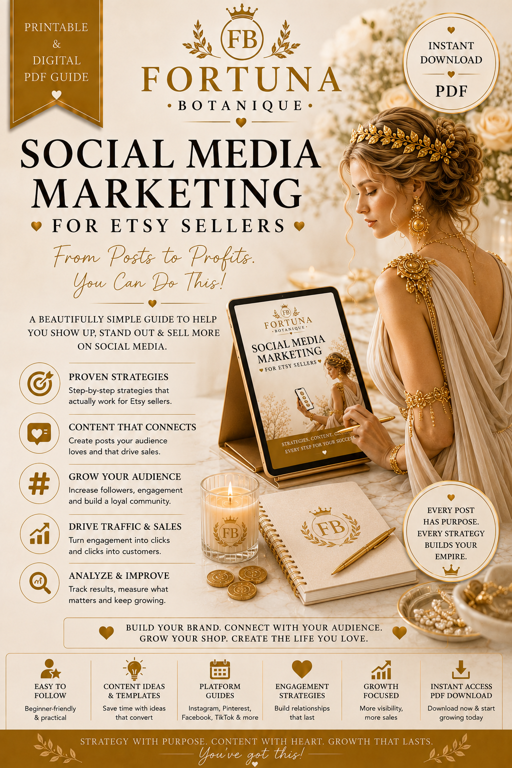 Social Media Marketing for Etsy Sellers | Instant PDF Download