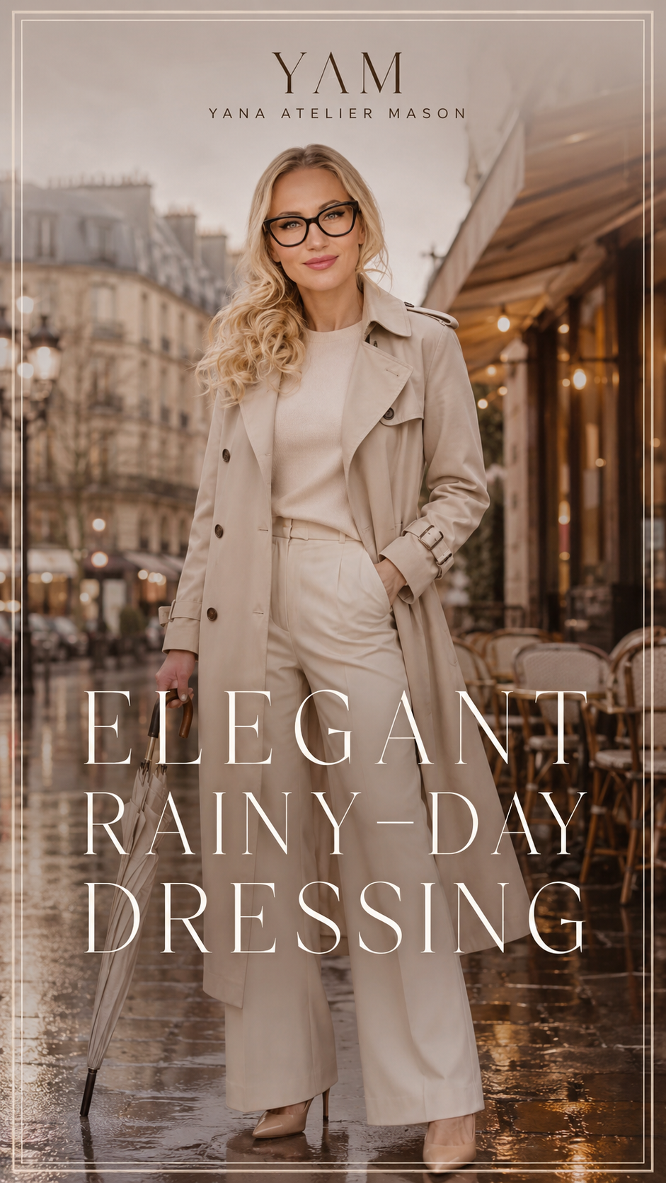 Elegant Rainy-Day Dressing Style Guide | Chic Rainwear, Layering & Polished Outfit Formulas | Digital Fashion Guide