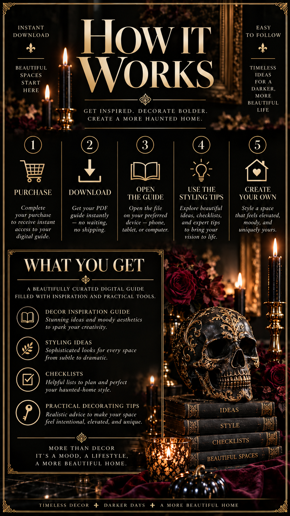 Concrete Skull Decor Guide | Luxury Halloween Styling & DIY Decor Ideas
