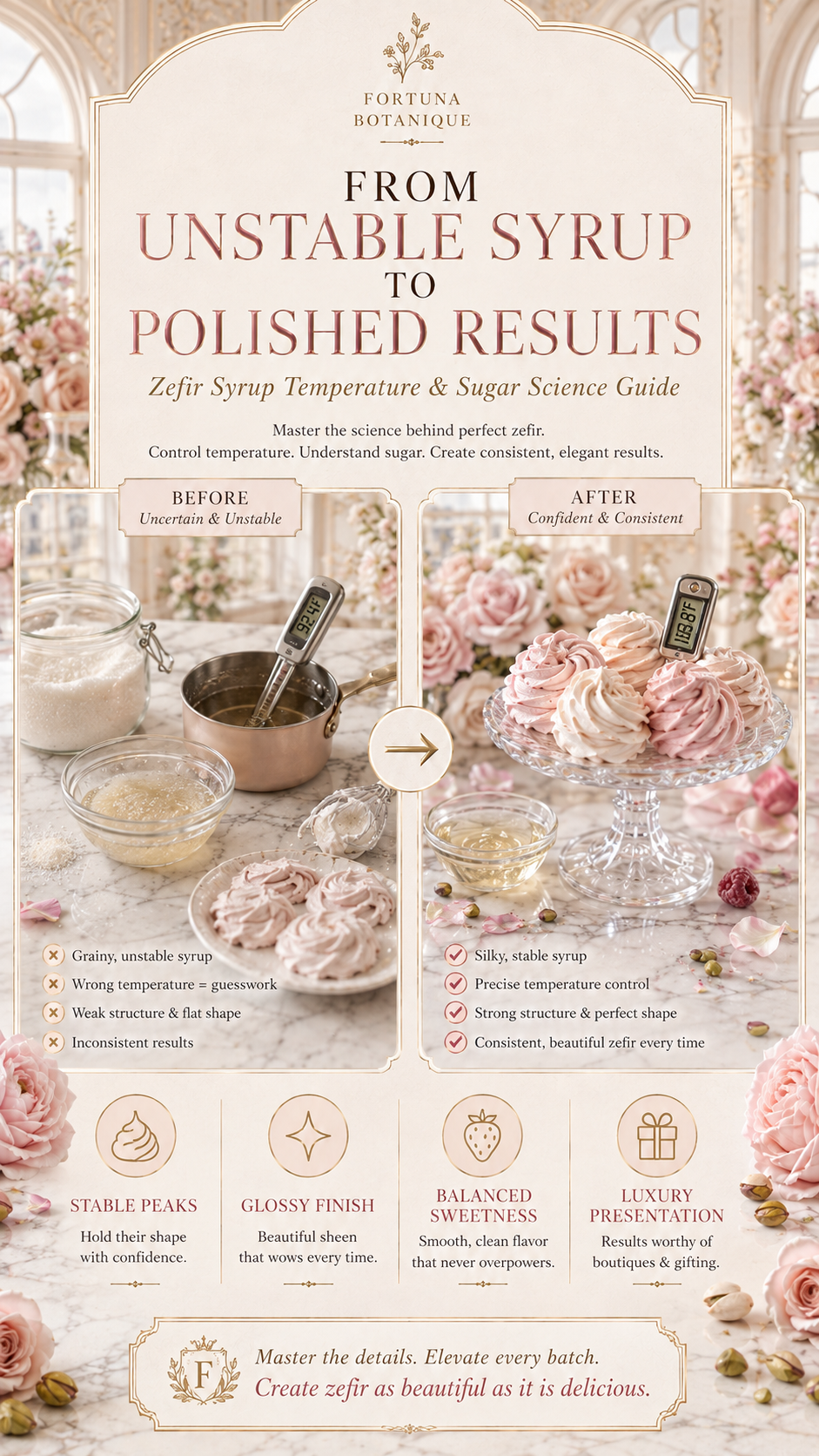 Zefir Syrup Temperature & Sugar Science Guide | Zefir Stability, Syrup & Texture Digital Guide
