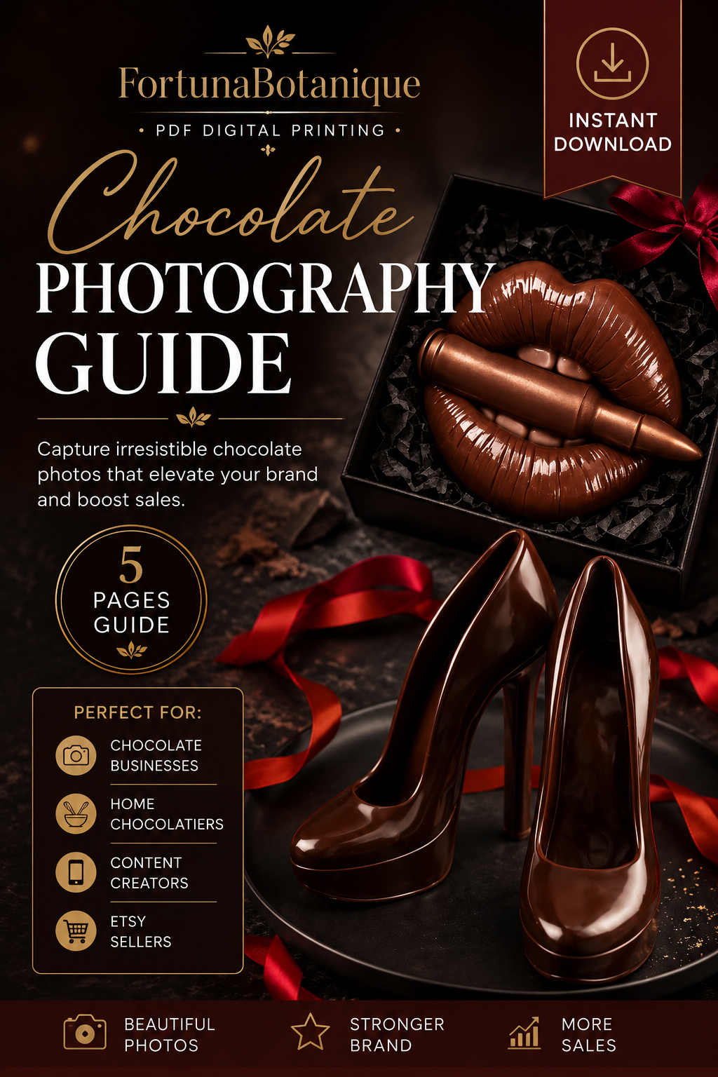 Luxury Chocolate Photography Guide | Master Product Styling, Lighting & Content Creation for Chocolate Brands (Instant PDF Download)