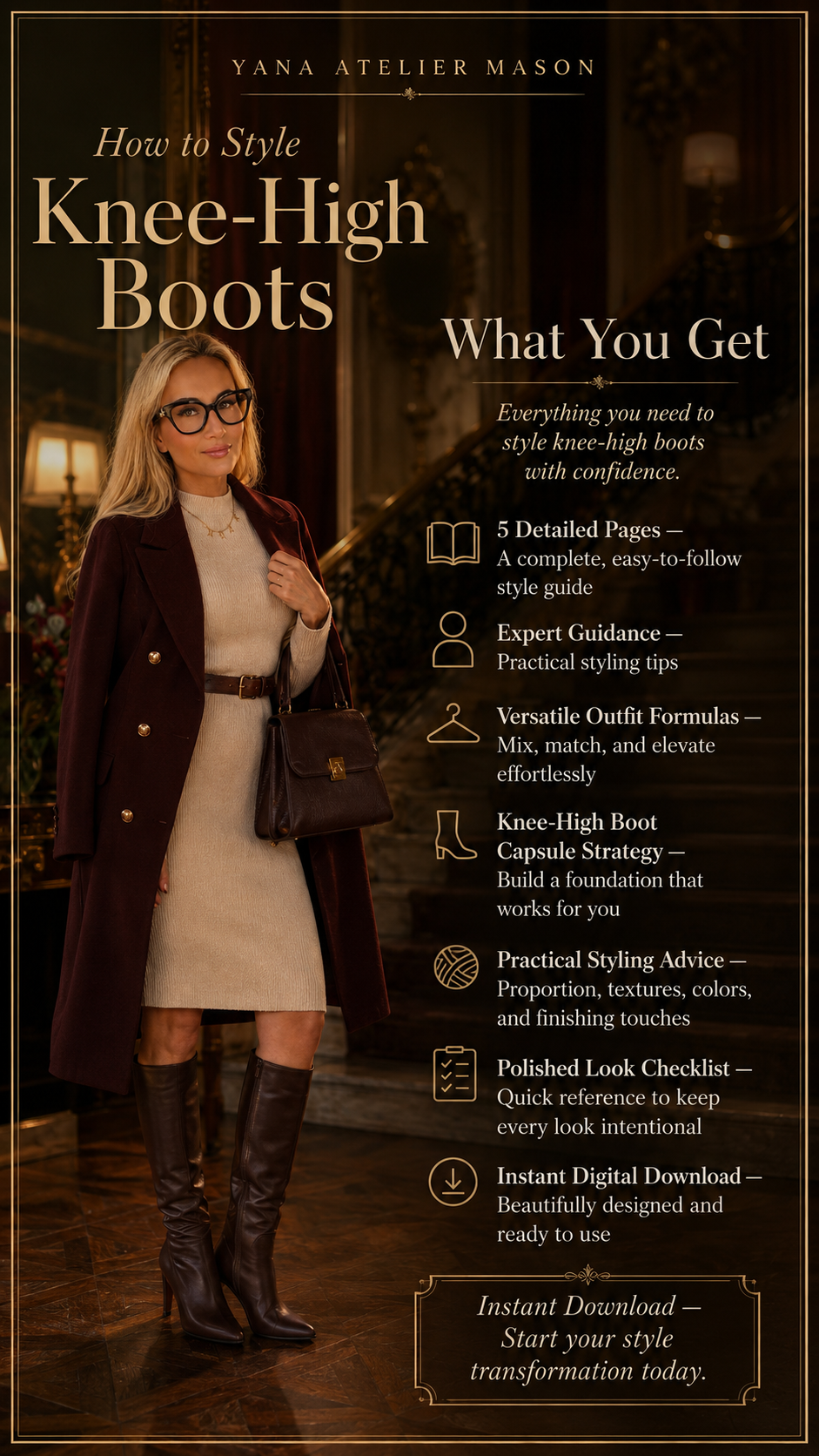 How to Style Ankle Boots | Women’s Fashion Style Guide | Fall Outfit Ideas, Boot Styling Tips & Timeless European Style (Copy)