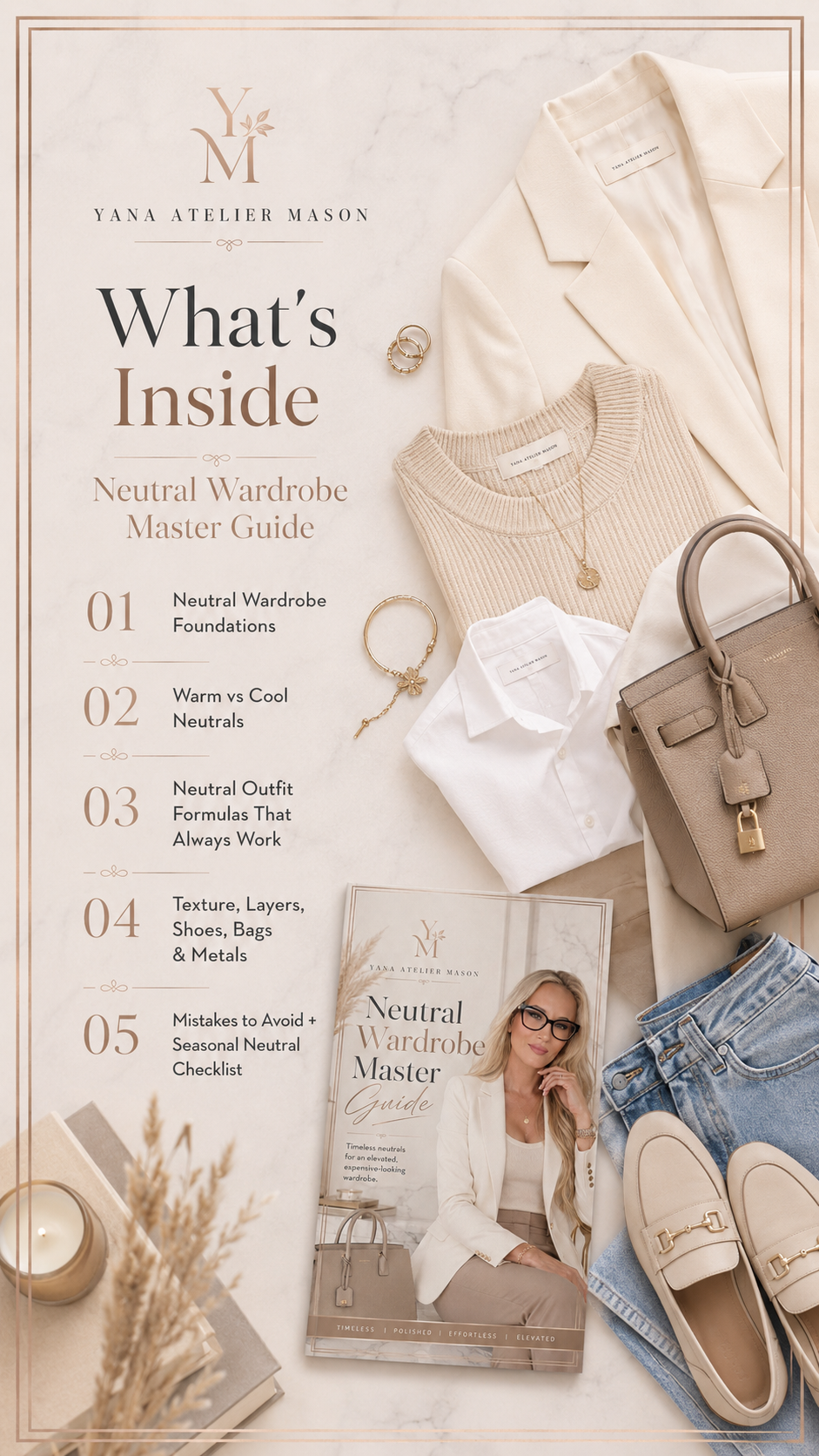 Neutral Wardrobe Master Guide | Women’s Timeless Style & Neutral Outfit Guide