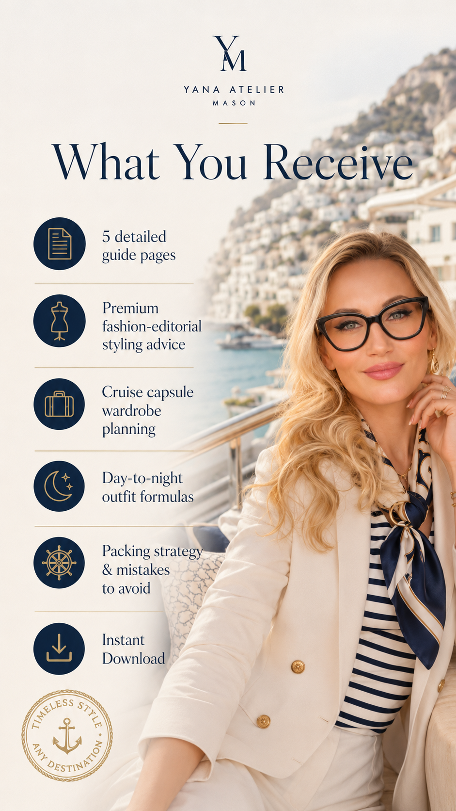 Mediterranean Cruise Style Guide | Cruise Outfit Ideas, Packing Guide, Resort Wear & Elegant Vacation Style PDF