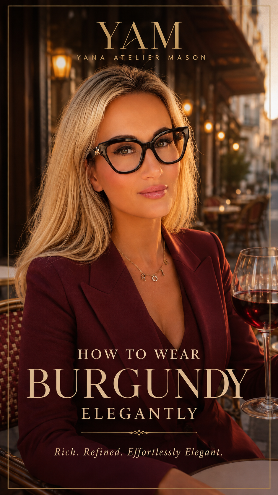 How to Wear Burgundy Elegantly | Luxury Women’s Style Guide | Digital Fashion E-Book