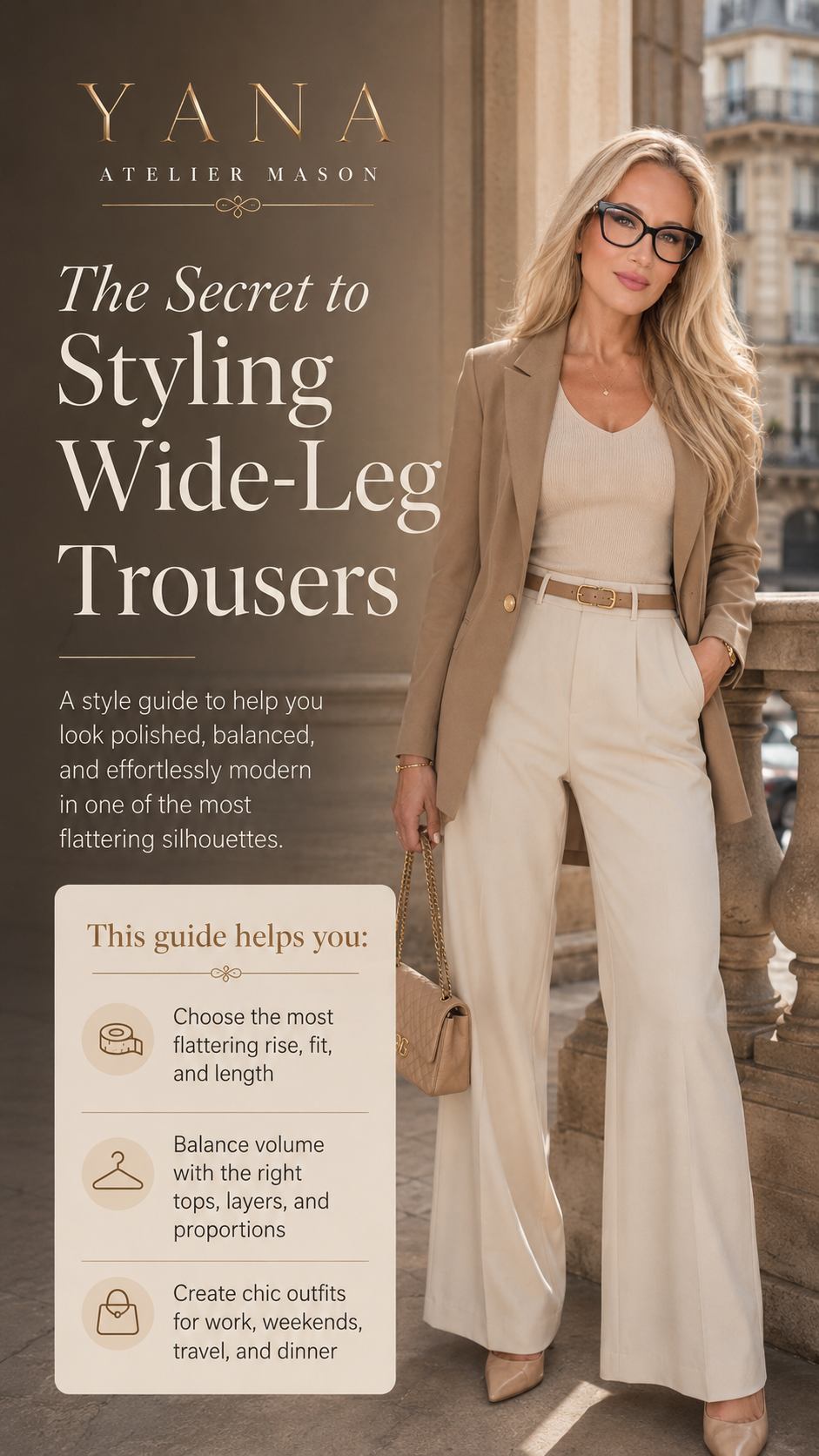 How to Style Wide-Leg Trousers Guide | Flattering Outfit Formulas & Proportion Tips