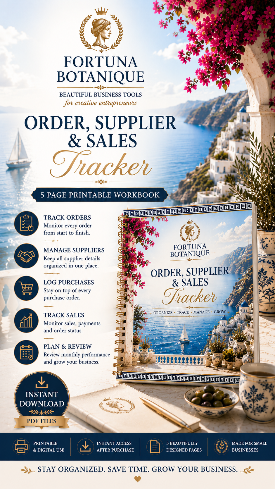 Order, Supplier & Sales Tracker for Small Businesses