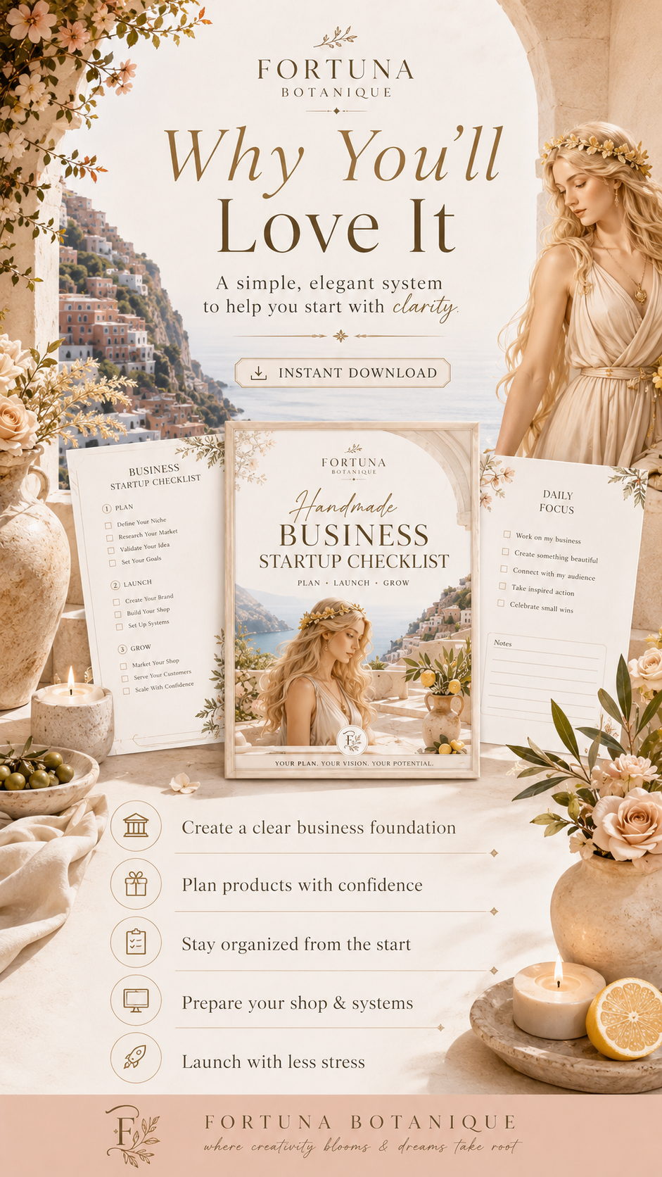 Handmade Business Startup Checklist | Printable Business Planner