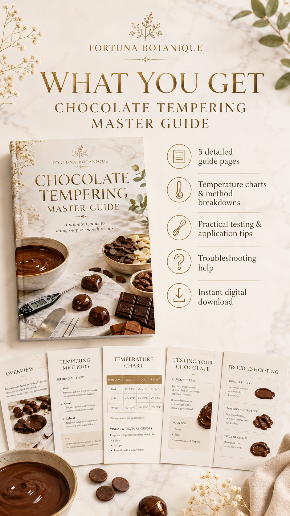 Chocolate Tempering Master Guide | Dark Milk & White Chocolate Tempering PDF