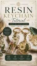 Resin Keychain Tutorial Guide | Step-by-Step Botanical Resin Craft Workbook