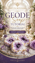 Geode Soap Tutorial | Luxury Melt & Pour Soap Making Guide | Digital PDF Download | Crystal Soap Design Class | Beginner to Advanced
