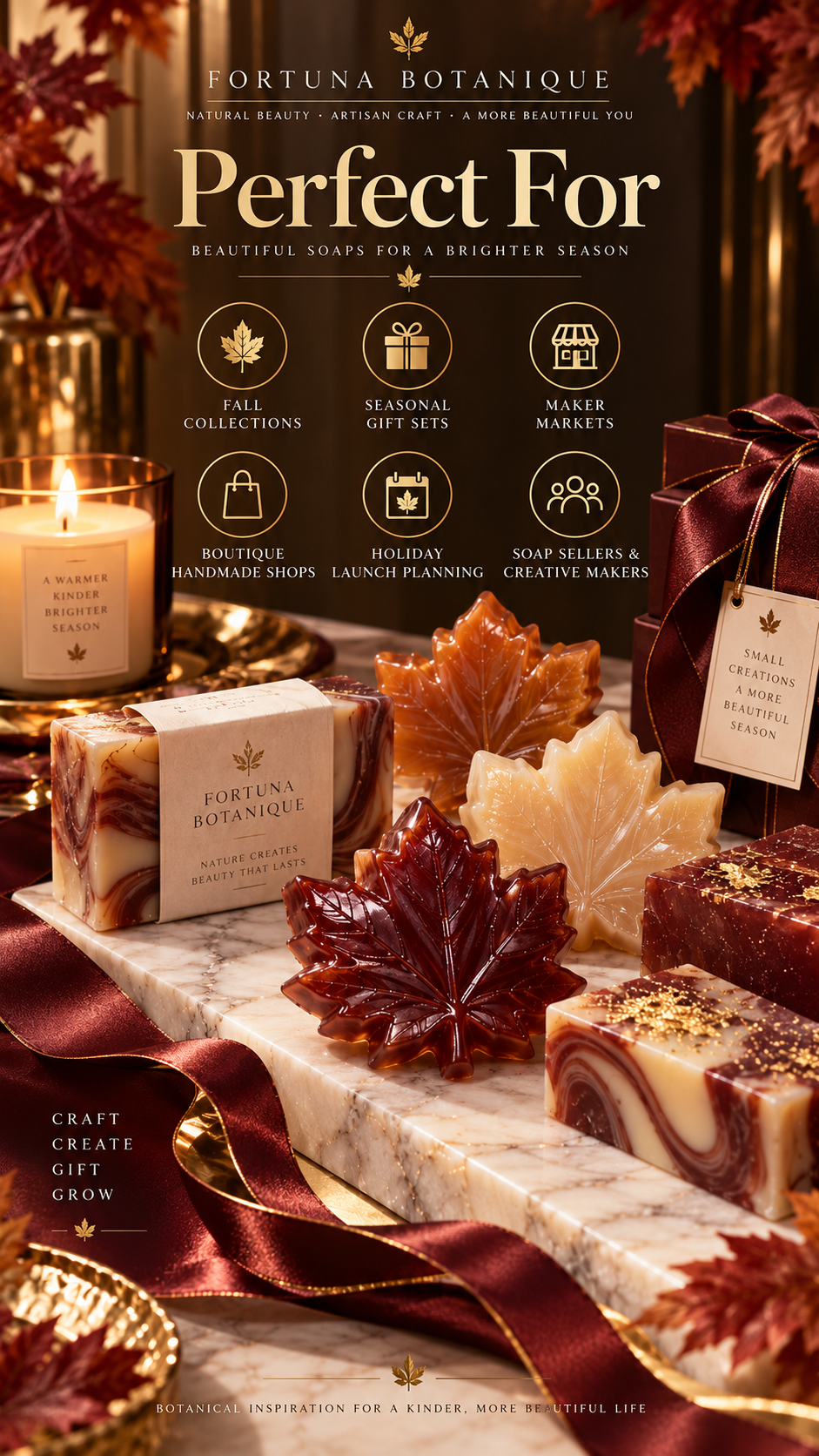 Maple Leaf Soap Guide | Luxury Fall Soap Making Digital Guide