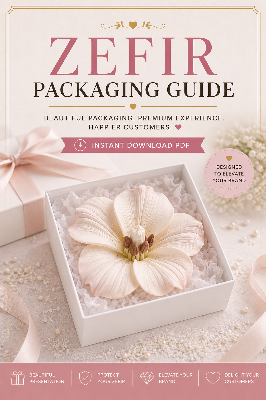 Luxury Zefir Packaging Guide | Professional Gift Box & Shipping Guide | Dessert Packaging Masterclass | Instant PDF Download