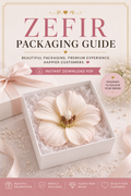 Luxury Zefir Packaging Guide | Professional Gift Box & Shipping Guide | Dessert Packaging Masterclass | Instant PDF Download
