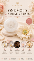 Anemone Silicone Flower Mold for Soap, Candles, Resin, Chocolate & Zefir