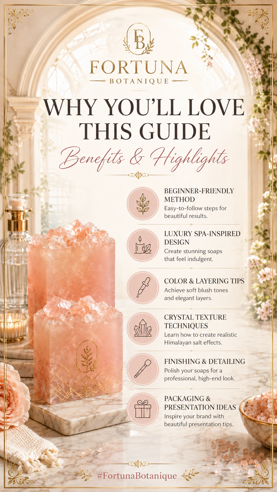Himalayan Salt Spa Soap Tutorial | Luxury Melt & Pour Soap Making Guide | 5-Page Digital PDF