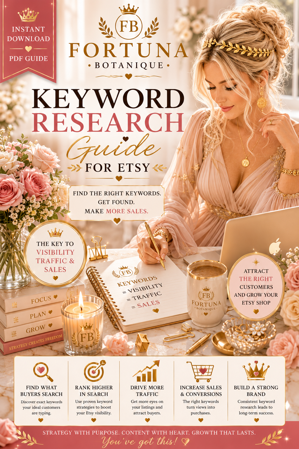 Keyword Research Guide for Etsy | Instant PDF Download