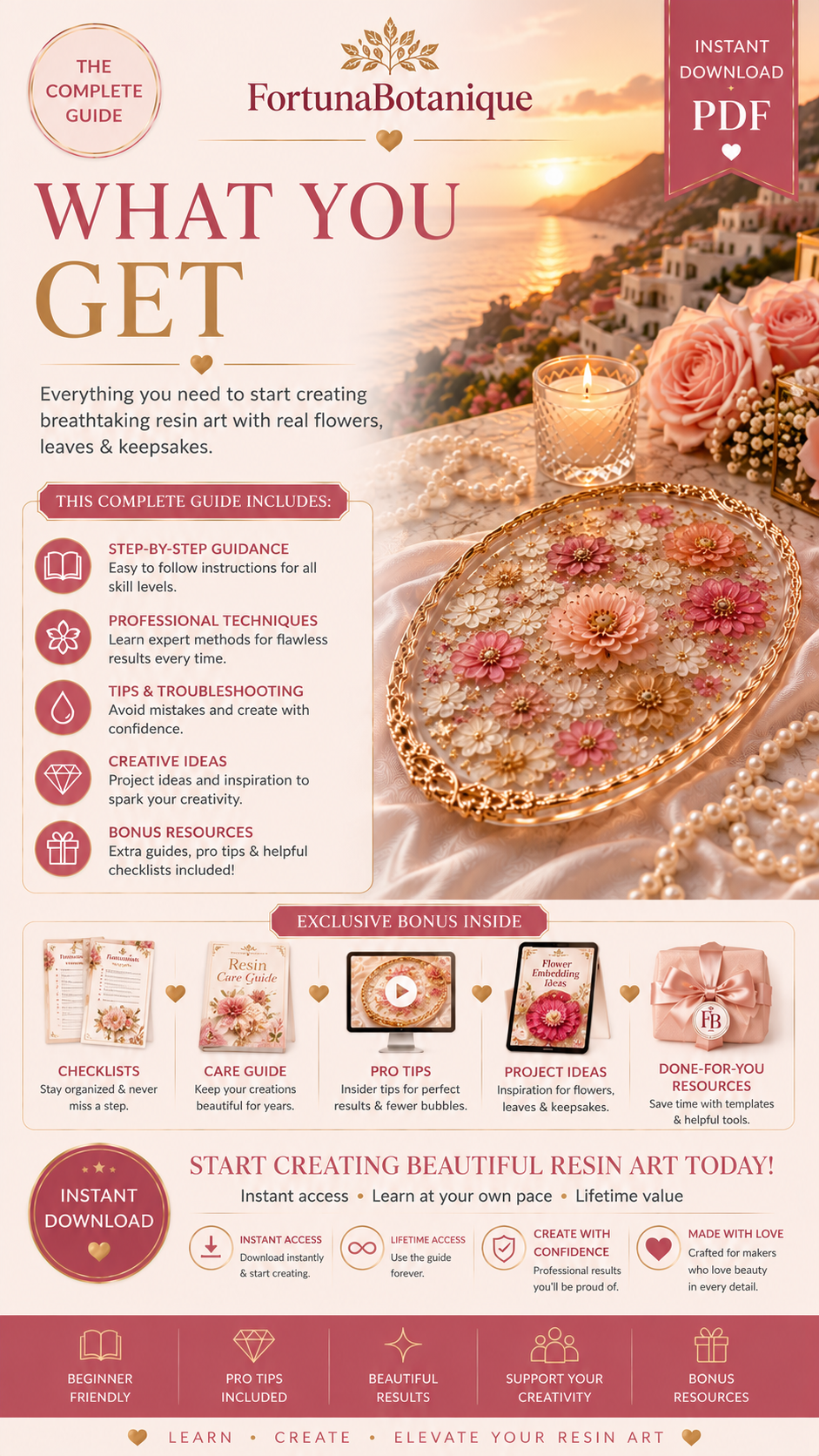 Floral Resin Embedding Guide for Flowers & Botanicals