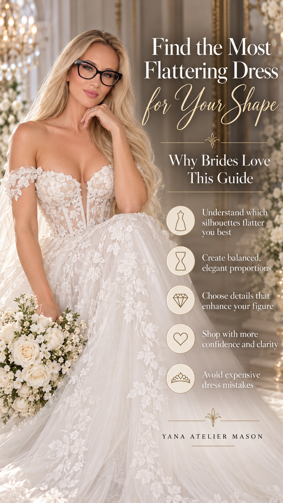 How to Choose Your Wedding Dress for Your Body Shape | Luxury Bridal Style Guide