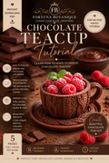Luxury Chocolate Berry Basket Tutorial | Edible Chocolate Dessert Cup Guide | Instant PDF Download