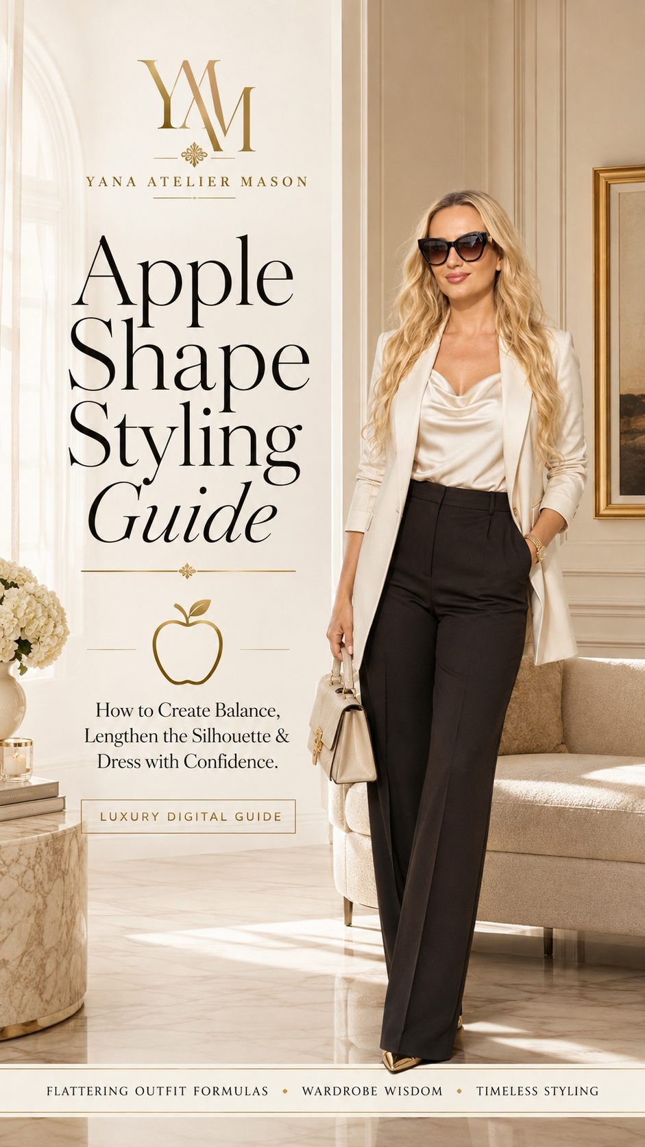 Apple Shape Styling Guide | Women’s Body Shape Fashion Guide | Flattering Outfit Ideas | Digital Style Guide