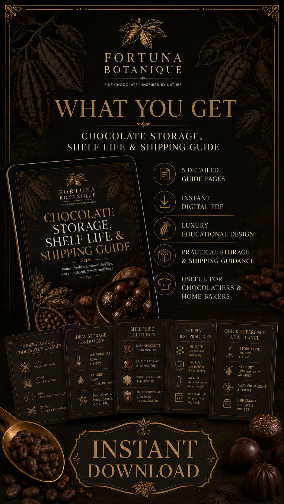 Chocolate Storage, Shelf Life & Shipping Guide | Freshness, Packaging, Temperature & Chocolate Business PDF
