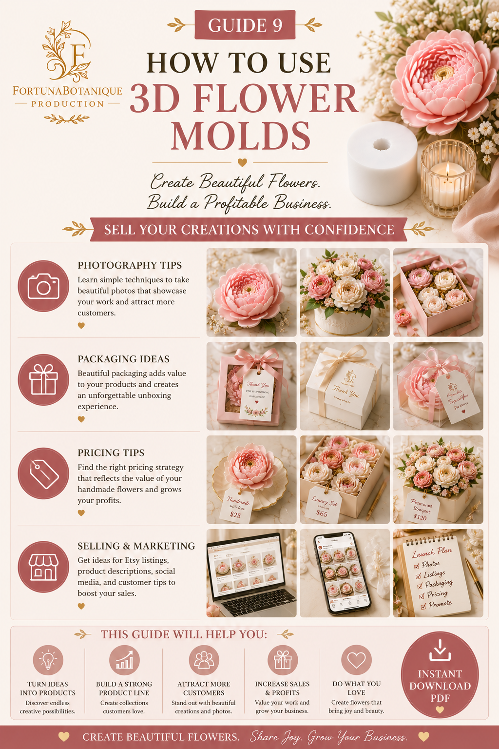 How to Use 3D Flower Molds | Complete Tutorial Guide for Soap, Candle, Chocolate & Resin Makers