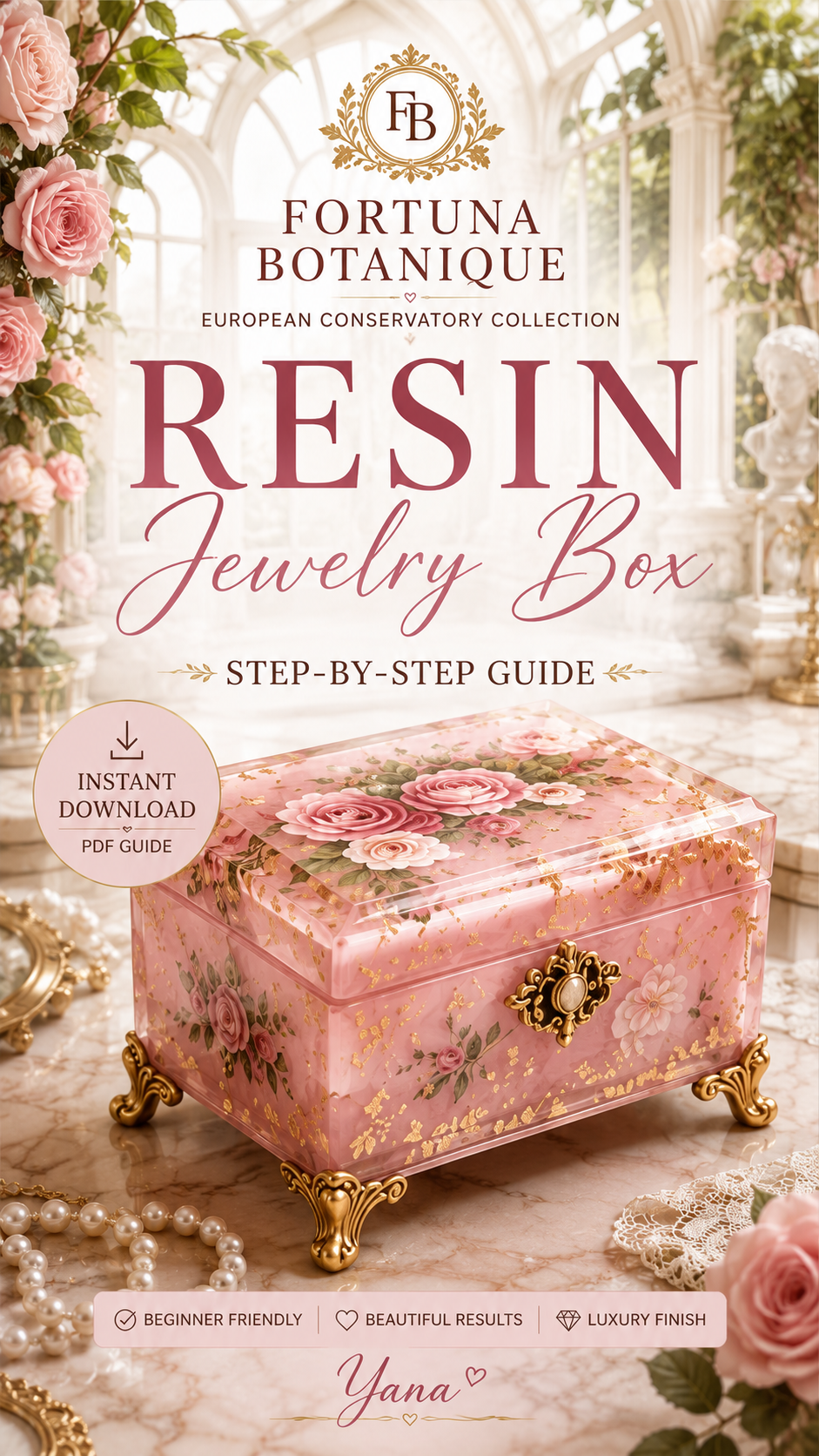 Resin Jewelry Box Step-by-Step Guide | Floral Epoxy Resin Tutorial