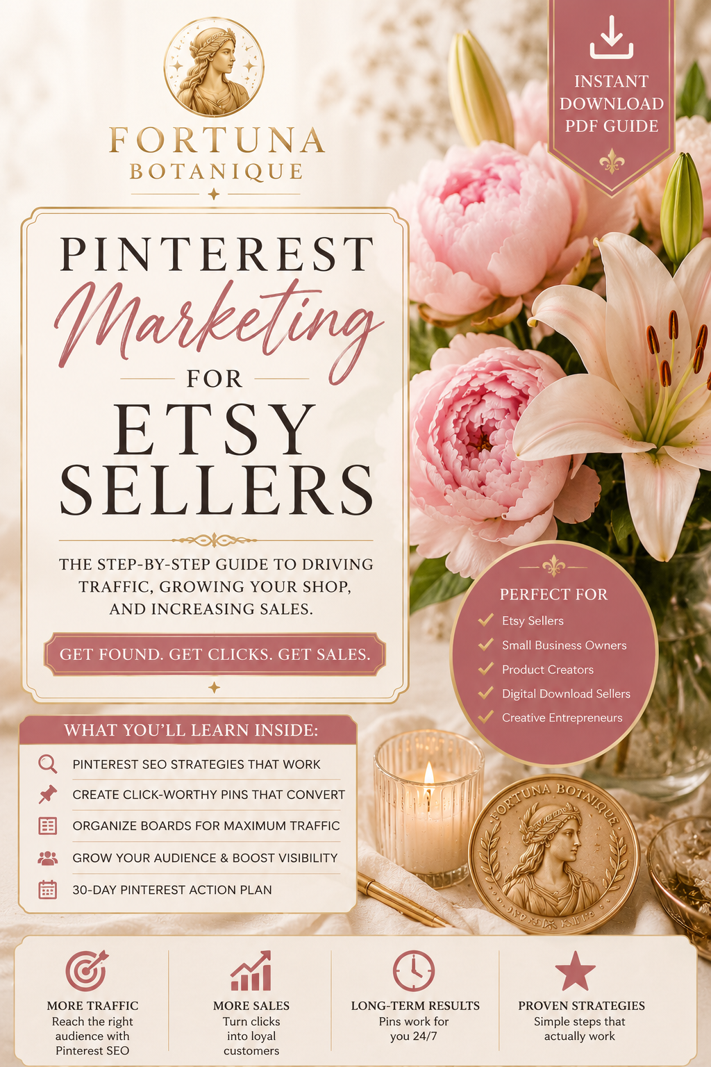 Pinterest Marketing for Etsy Sellers | Instant PDF Guide