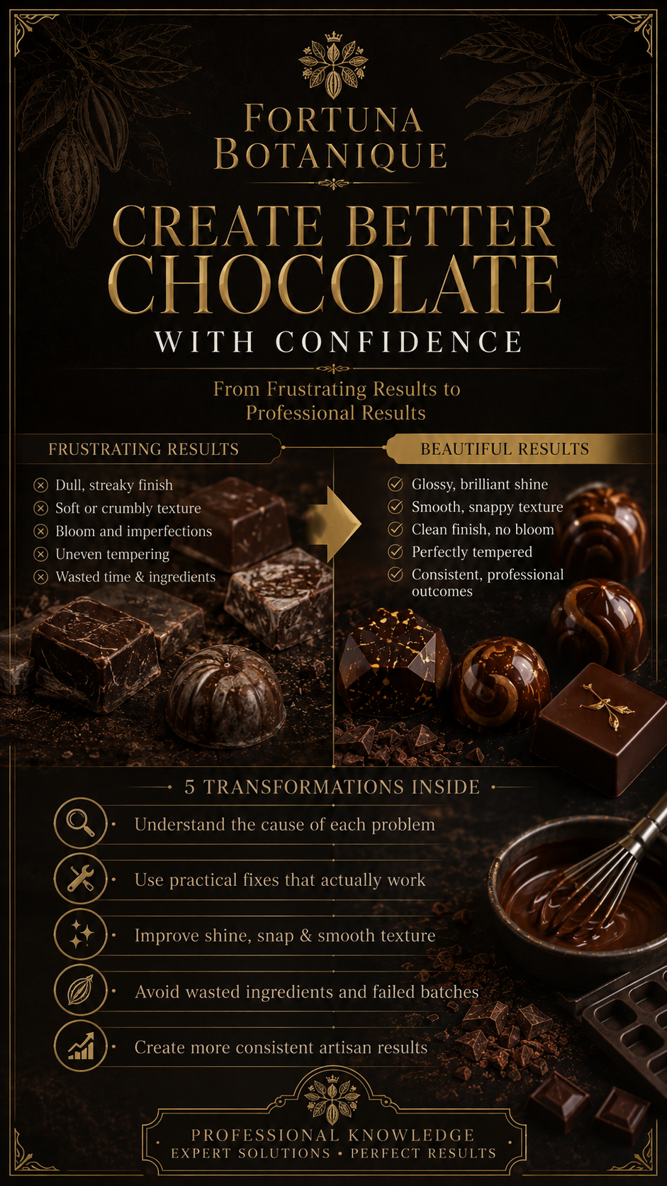Chocolate Troubleshooting Master Guide | Tempering, Bloom, Ganache, Texture & Finishing Problems PDF