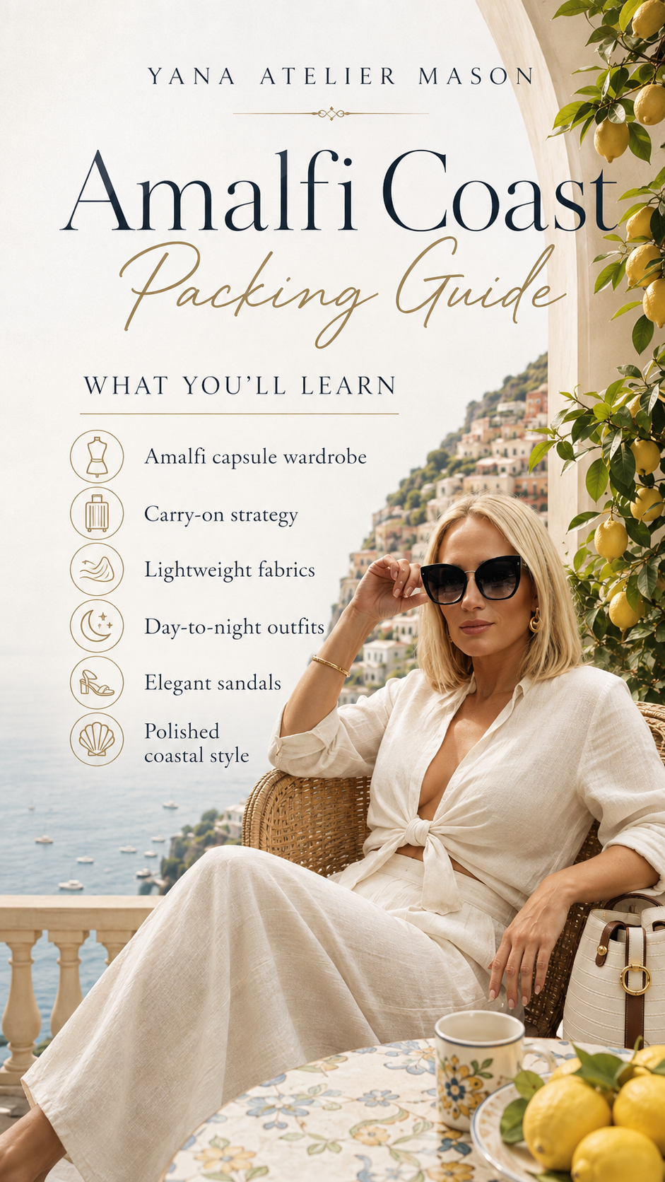 Amalfi Coast Packing Guide | Italian Summer Capsule Wardrobe & Vacation Style Guide