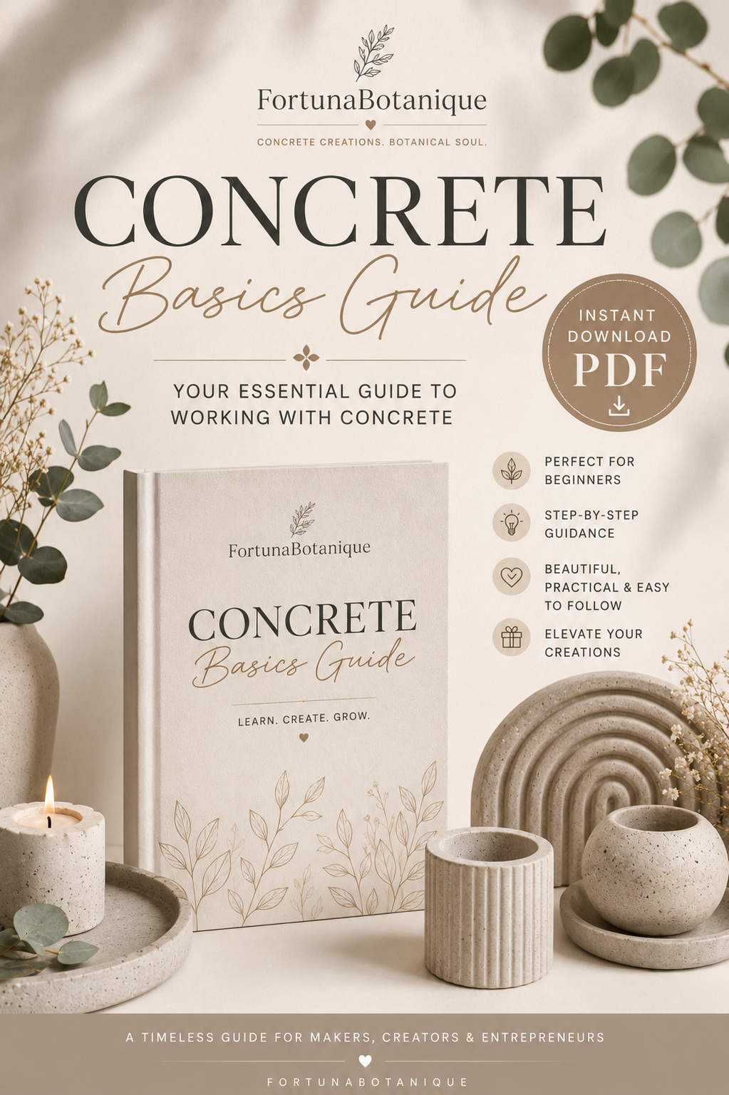Concrete Basics Guide | Beginner’s Guide to Concrete Casting | Instant PDF Download