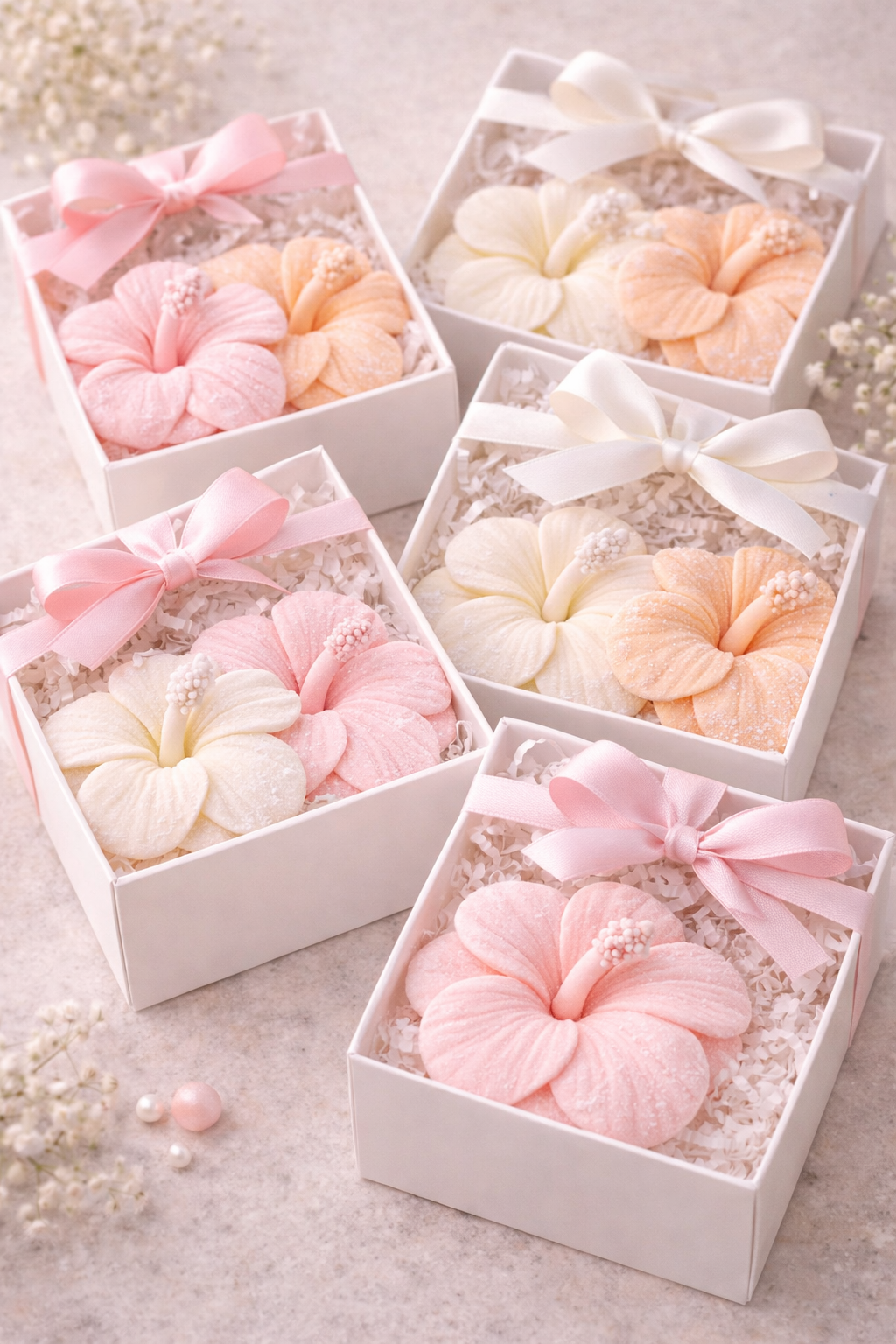 Hibiscus Silicone Flower Mold for Soap, Candles, Resin, Chocolate & Zefir