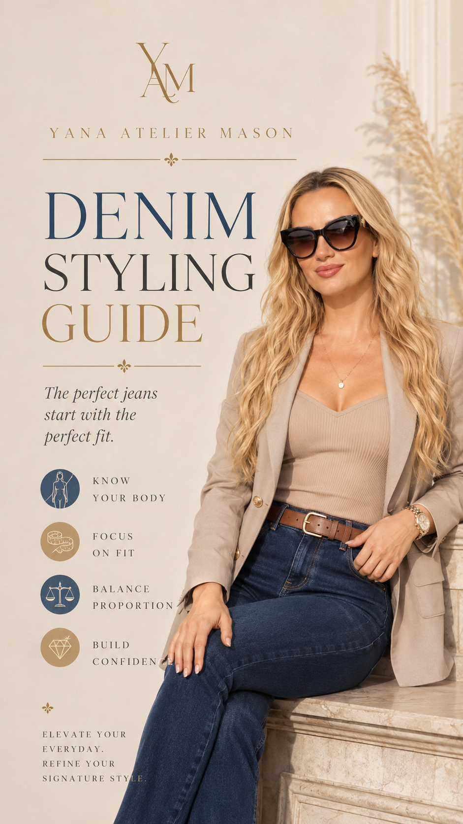 Denim Styling Guide | Women’s Jeans Outfit Ideas | Denim Fit & Proportion Guide | Digital Fashion Style Guide