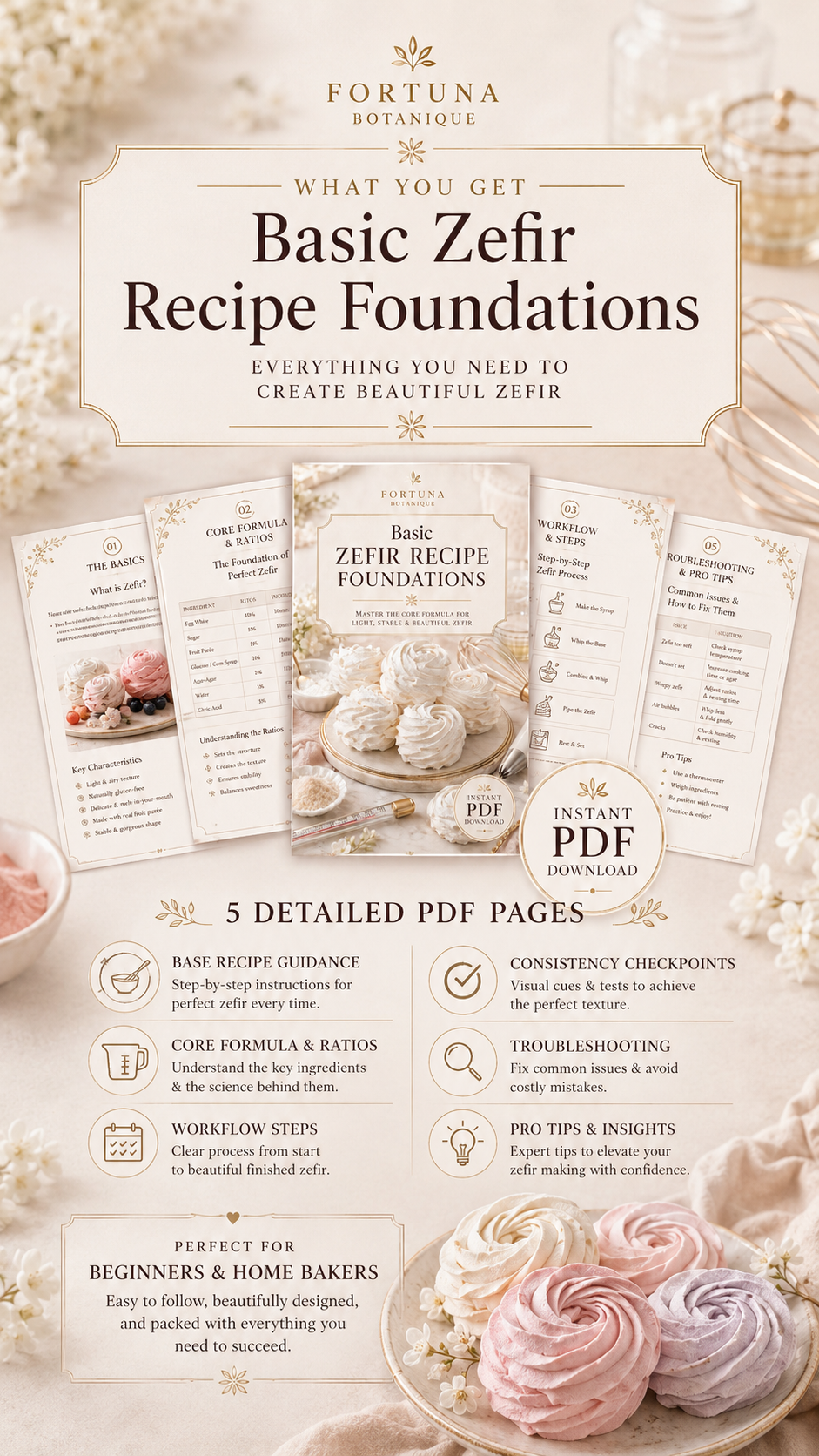 Basic Zefir Recipe Foundations Guide | Core Zefir Formula, Texture & Technique