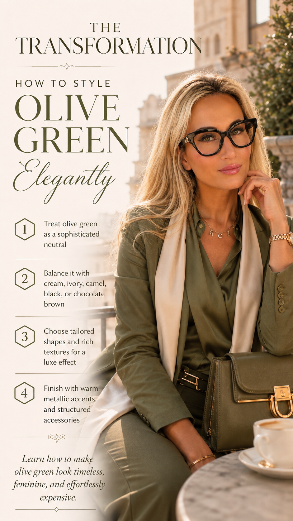 How to Style Olive Green Elegantly | Women’s Luxury Style Guide PDF