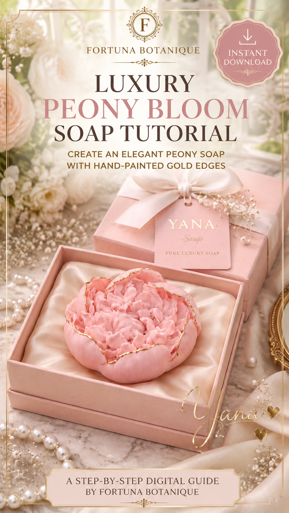 Luxury Peony Bloom Soap Tutorial | Floral Soap Guide