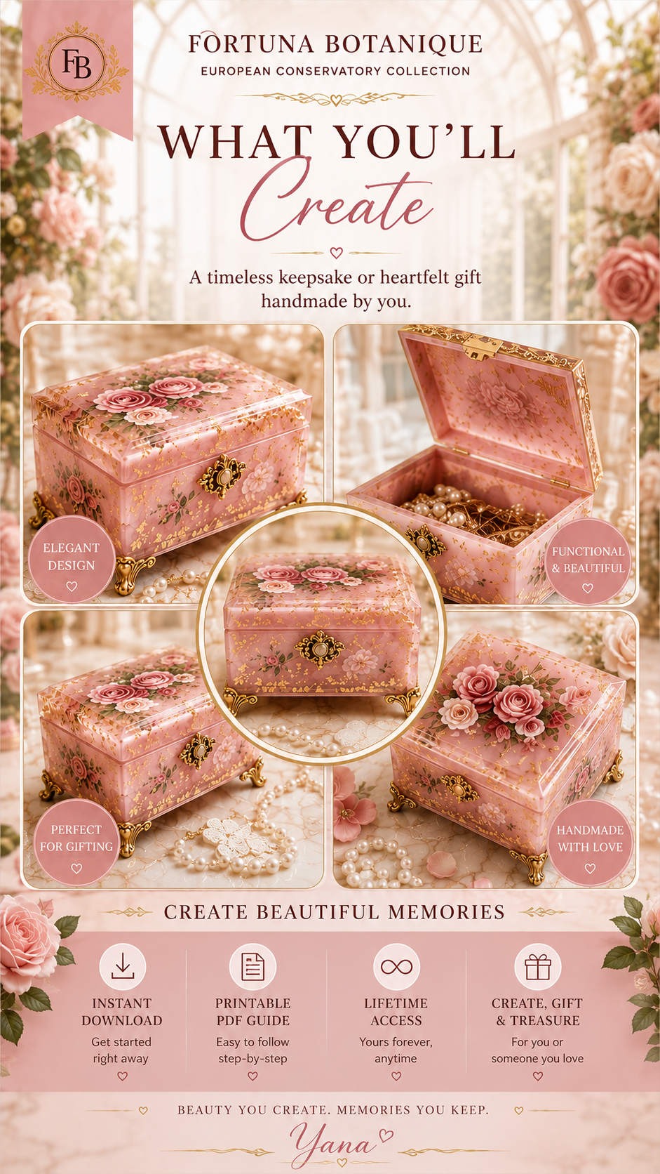 Resin Jewelry Box Step-by-Step Guide | Floral Epoxy Resin Tutorial