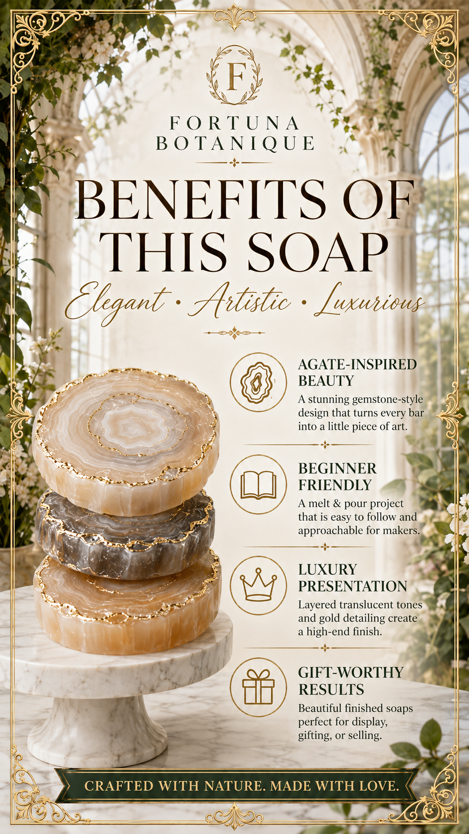 Agate Slice Soap Tutorial | Luxury Melt & Pour Gemstone Soap Making Guide