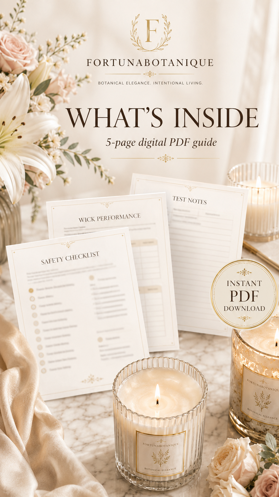 Candle Safety Testing Guide | Candle Making PDF Download