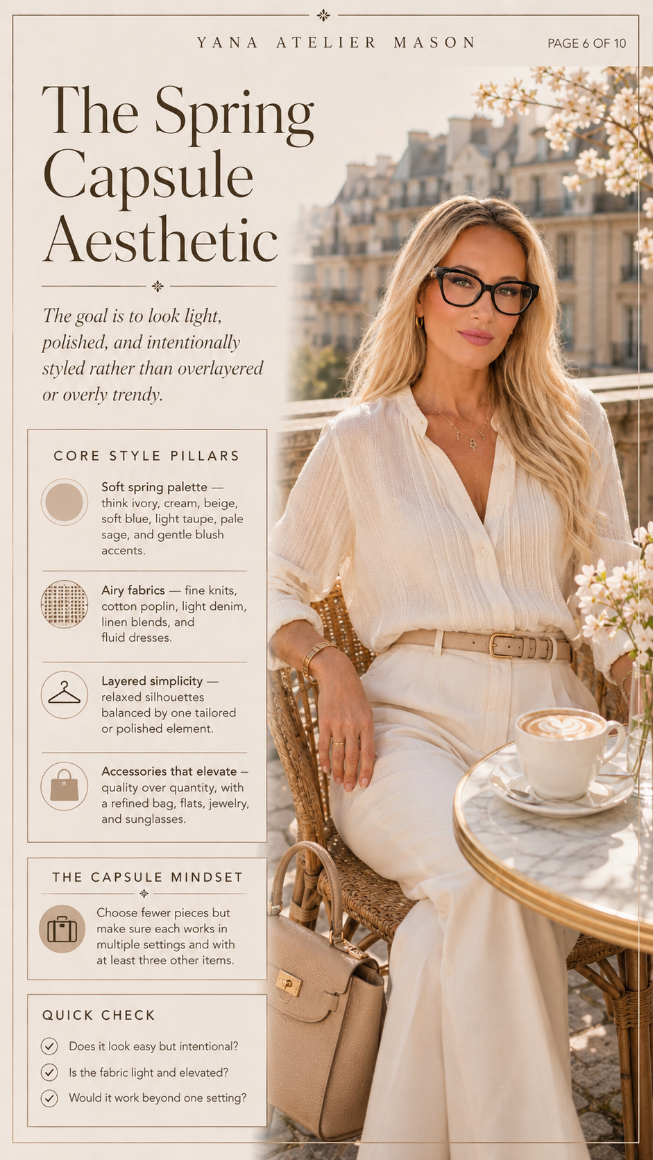 Spring Capsule Wardrobe Guide | Elegant Spring Outfits & Chic Seasonal Style