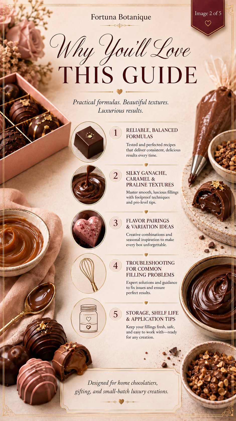 Chocolate Filling Recipes Guide | Ganache, Caramel, Praline, Fruit Fillings & Bonbon Centers PDF