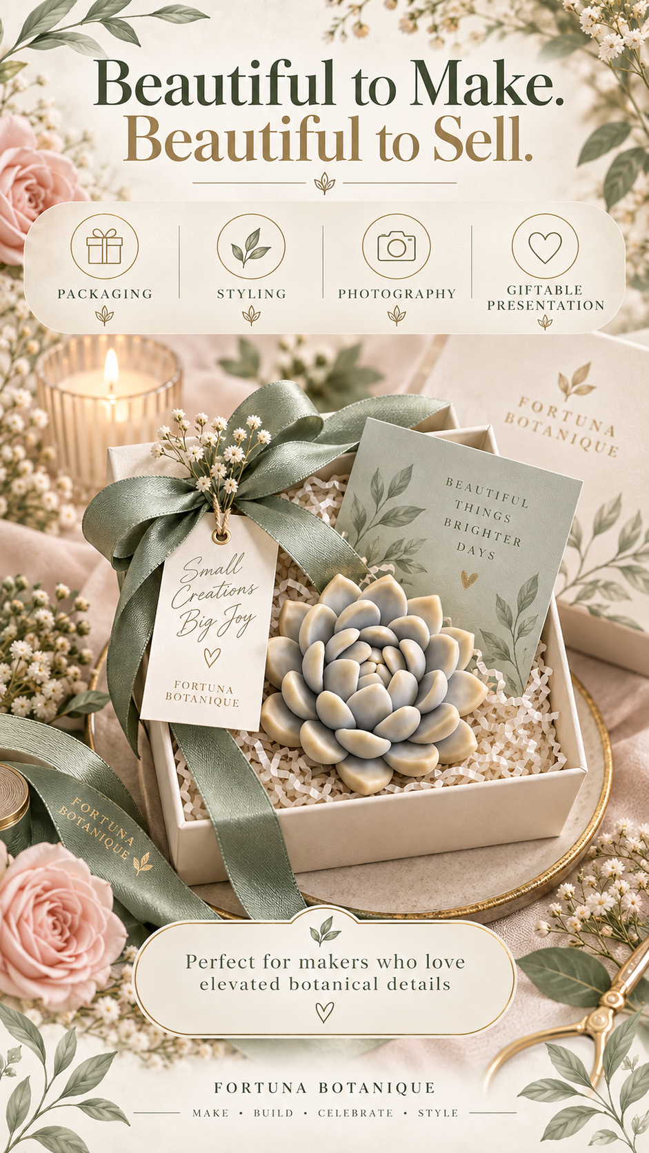 Succulent Silicone Mold Guide | Soap, Wax, Resin & Dessert Styling